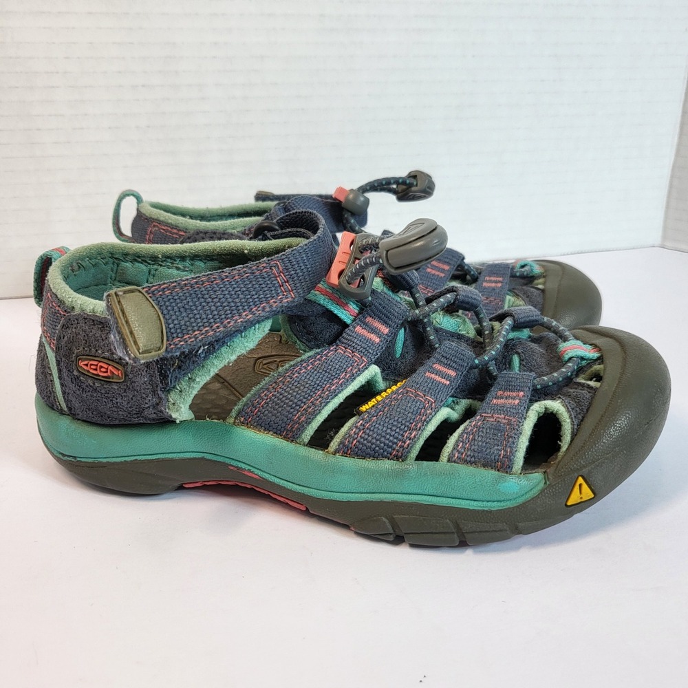 KEEN Seacamp II CNX Youth Sandals Size 12 Blue Green Water‎ Shoes